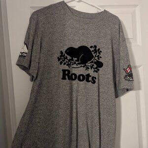 Men's Large Roots Gray Shirt